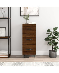 Buffet Chêne marron 34,5x34x90 cm Bois d'ingénierie | Mobilier & Déco