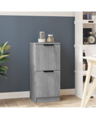 Buffet Sonoma gris 30x30x70 cm Bois d'ingénierie | Mobilier & Déco
