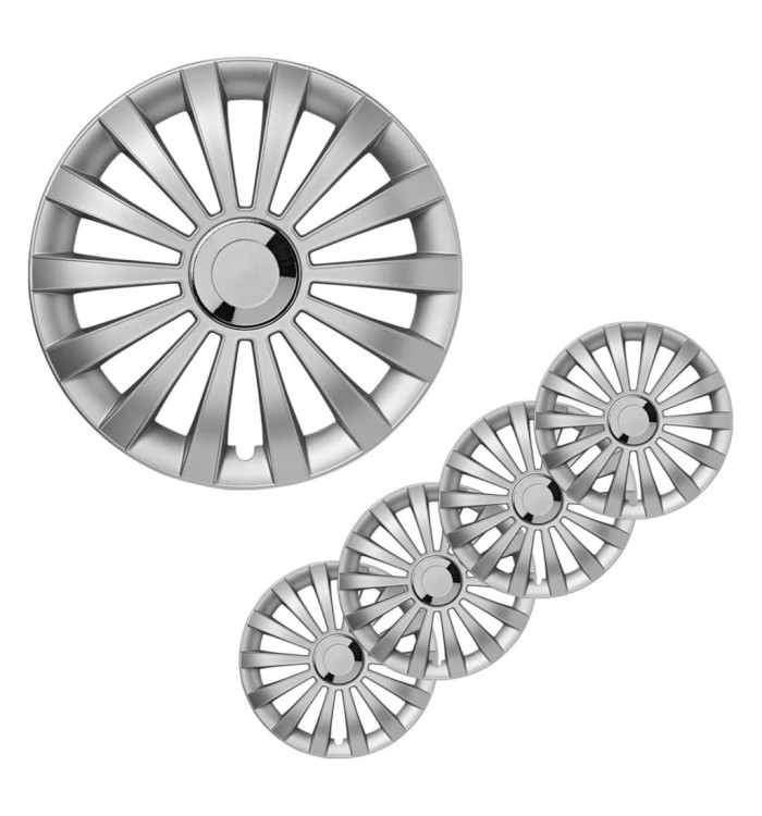 ProPlus Enjoliveurs Meridian Argenté 13" 4 pcs | Mobilier & Déco
