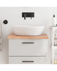 Comptoir de salle de bain marron 60x50x(2-4) cm bois traité | Mobilier & Déco