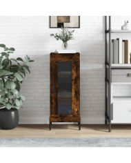 Buffet Chêne fumé 34,5x34x90 cm Bois d'ingénierie | Mobilier & Déco
