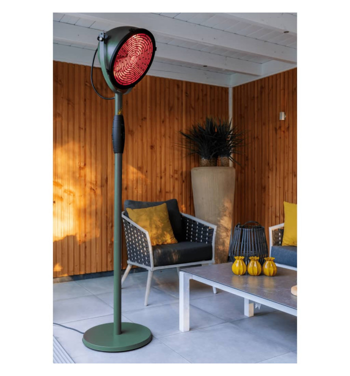 Sunred Chauffage sur pied Indus Ultra Jade Smart 2100 W doré rose vert | Mobilier & Déco