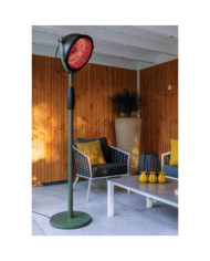 Sunred Chauffage sur pied Indus Ultra Jade Smart 2100 W doré rose vert | Mobilier & Déco