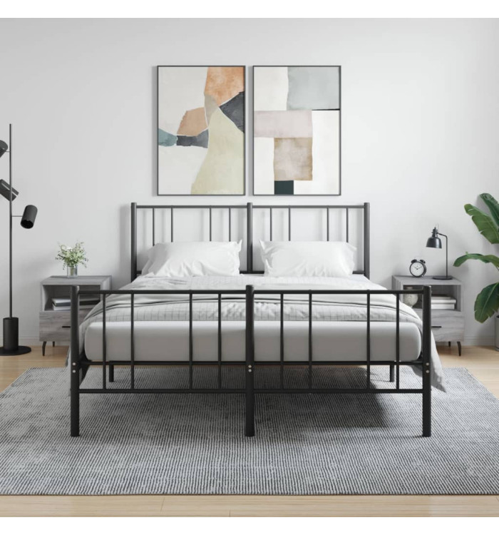 Tables de chevet 2 pcs sonoma gris 40x35x47,5 cm | Mobilier & Déco