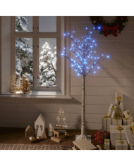 Sapin de Noël 140 LED bleues Saule 1,5 m Int/Ext | Mobilier & Déco