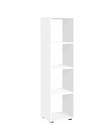 FMD Étagère sur pied avec 4 compartiments Blanc | Mobilier & Déco
