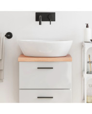 Comptoir de salle de bain marron 40x30x(2-4) cm bois traité | Mobilier & Déco