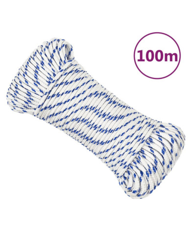Corde de bateau Blanc 5 mm 100 m Polypropylène | Mobilier & Déco