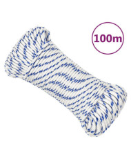 Corde de bateau Blanc 5 mm 100 m Polypropylène | Mobilier & Déco