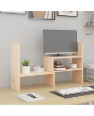 Support pour moniteur (39-72)x17x43 cm Bois de pin solide | Mobilier & Déco