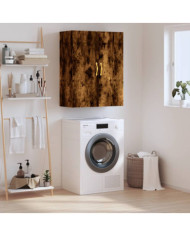 Armoire murale chêne fumé 69,5x34x90 cm | Mobilier & Déco