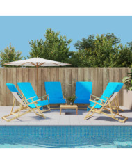 Serviettes de plage 6 pcs turquoise 60x135 cm tissu 400 GSM | Mobilier & Déco