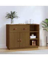 Buffet Marron miel 98,5x40x75 cm Bois massif de pin | Mobilier & Déco