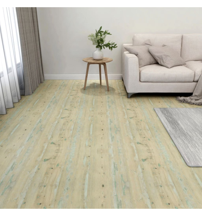 Dalles de plancher autoadhésives 20pcs PVC 1,86 m² marron clair | Mobilier & Déco