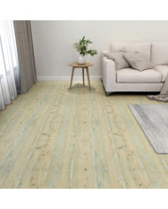 Dalles de plancher autoadhésives 20pcs PVC 1,86 m² marron clair | Mobilier & Déco