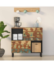 Buffet avec 2 portes 80x33x75 cm bois massif de récupération | Mobilier & Déco
