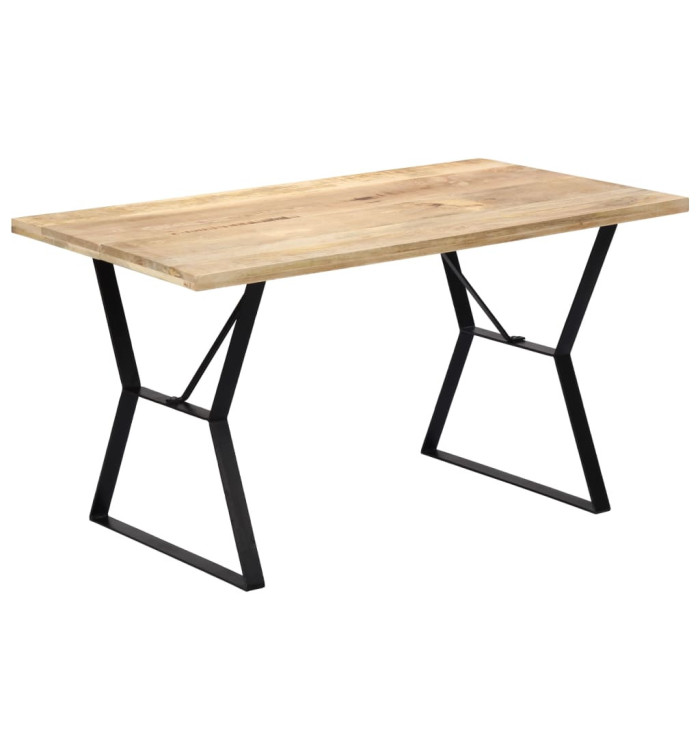 Table à manger 140x80x76 cm Bois de manguier massif | Mobilier & Déco