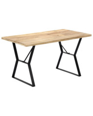 Table à manger 140x80x76 cm Bois de manguier massif | Mobilier & Déco