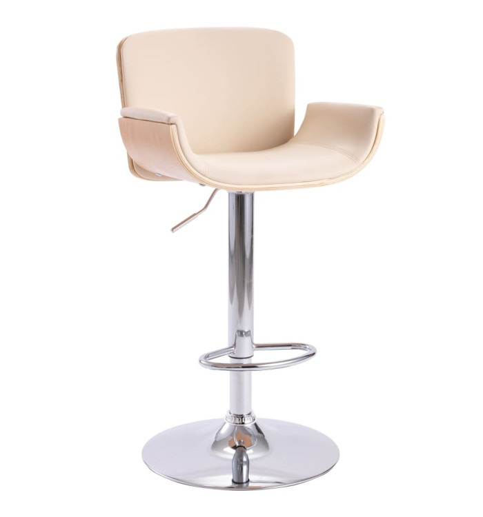 Tabouret de bar Crème Similicuir | Mobilier & Déco