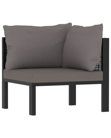 Canapé d'angle sectionnel avec accoudoir gauche Résine tressée | Mobilier & Déco