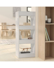 Bibliothèque/séparateur de pièce blanc brillant bois ingénierie | Mobilier & Déco