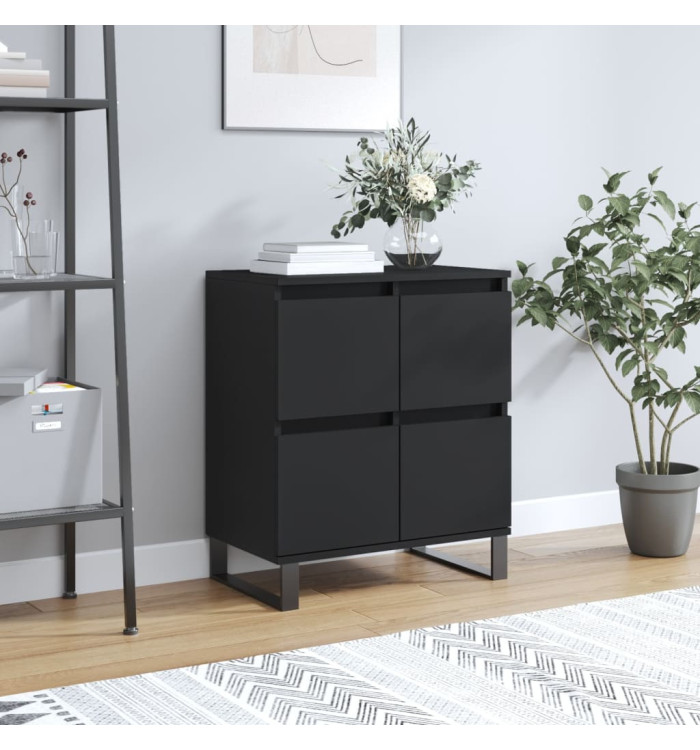 Buffet Noir 60x35x70 cm Bois d'ingénierie | Mobilier & Déco