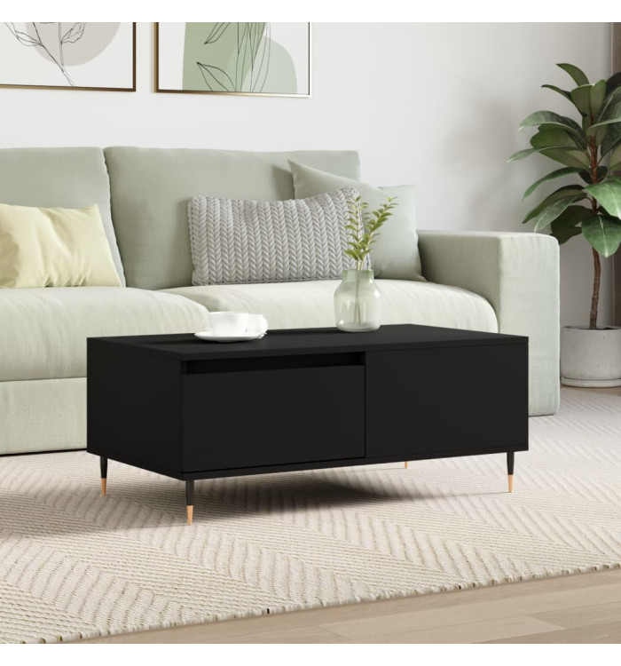 Table basse Noir 90x50x36,5 cm Bois d'ingénierie | Mobilier & Déco