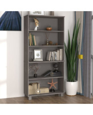 Buffet HAMAR Bois massif de pin Gris clair | Mobilier & Déco