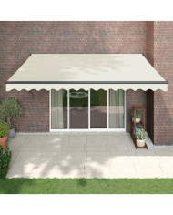 Auvent rétractable automatique crème 4,5x3 m | Mobilier & Déco