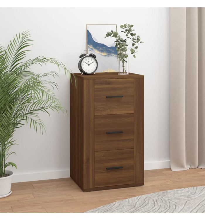 Buffet Chêne marron 40x33x70 cm Bois d'ingénierie | Mobilier & Déco