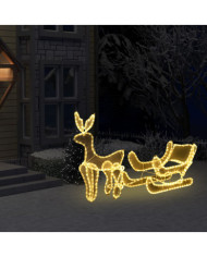 Cordon lumineux de Noël Renne et traîneau avec maille 432 LED | Mobilier & Déco