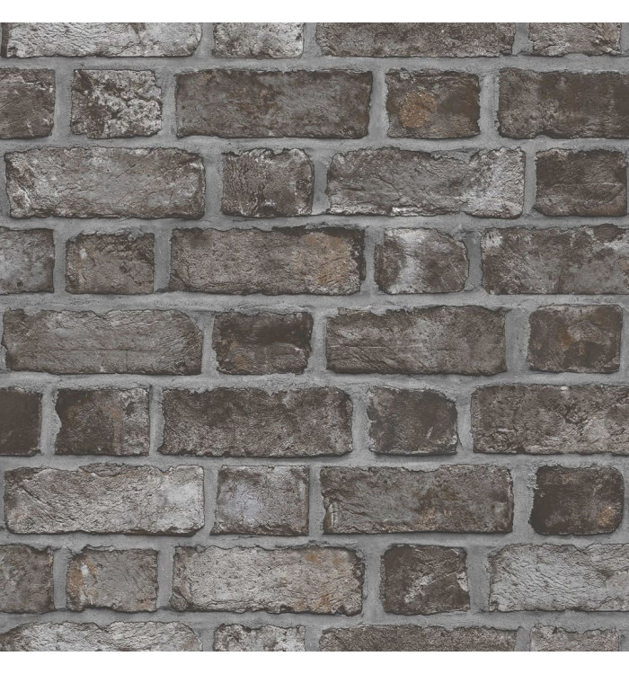 Noordwand Papier peint Homestyle Brick Wall noir et gris | Mobilier & Déco