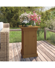 Support à fleurs Marron miel 40x40x60 cm Bois de pin solide | Mobilier & Déco