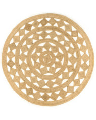Tapis fait à la main Jute tressée 240 cm | Mobilier & Déco