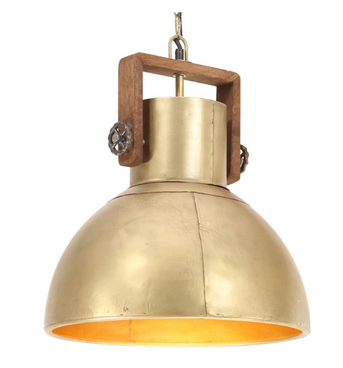 Lampe suspendue industrielle 25 W Laiton Rond 40 cm E27 | Mobilier & Déco