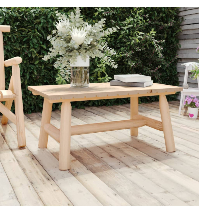 Table basse 90x50x41 cm bois massif d'épicéa | Mobilier & Déco