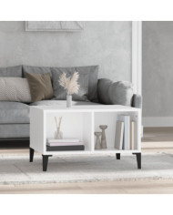 Table basse Blanc 60x50x36,5 cm Bois d'ingénierie | Mobilier & Déco