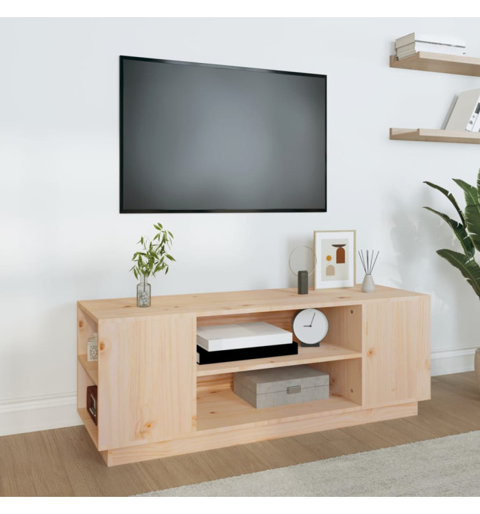 Meuble TV 110x35x40,5 cm Bois de pin massif | Mobilier & Déco