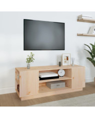 Meuble TV 110x35x40,5 cm Bois de pin massif | Mobilier & Déco