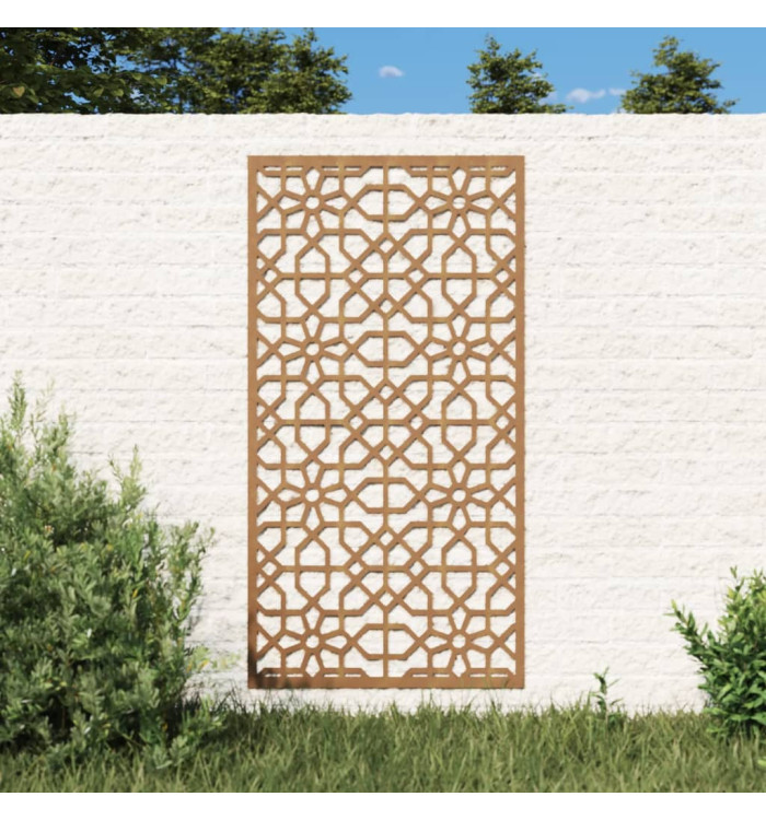 Décoration murale jardin 105x55cm acier corten design mauresque | Mobilier & Déco