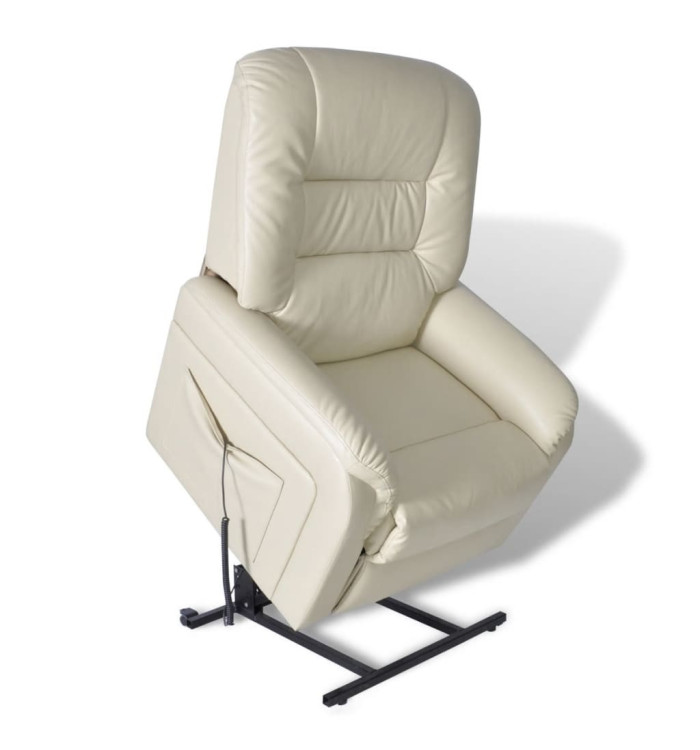Fauteuil inclinable TV Beige Similicuir | Mobilier & Déco