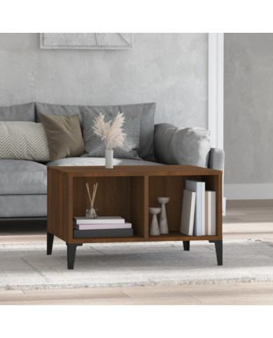 Table basse Chêne marron 60x50x36,5 cm Bois d'ingénierie | Mobilier & Déco