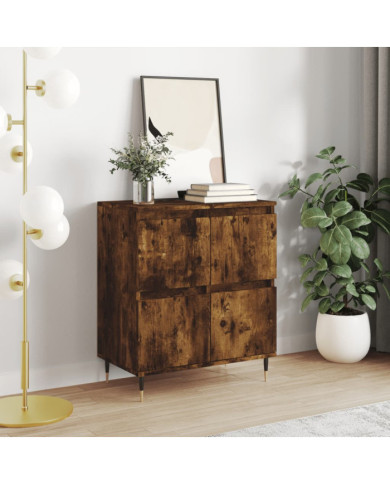 Buffet Chêne fumé 60x35x70 cm Bois d'ingénierie | Mobilier & Déco
