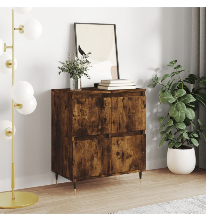 Buffet Chêne fumé 60x35x70 cm Bois d'ingénierie | Mobilier & Déco