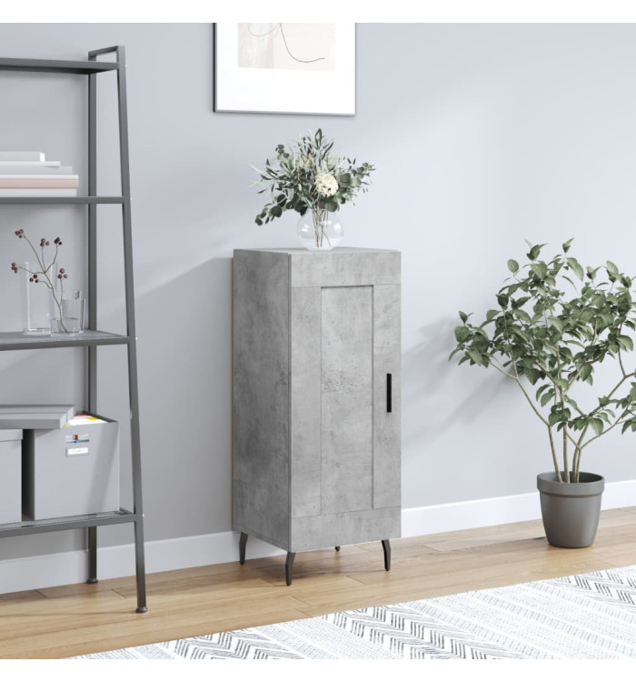 Buffet Gris béton 34,5x34x90 cm Bois d'ingénierie | Mobilier & Déco