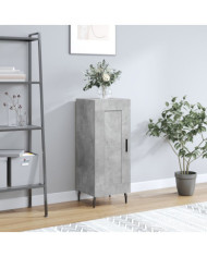 Buffet Gris béton 34,5x34x90 cm Bois d'ingénierie | Mobilier & Déco