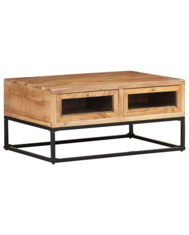Table basse 90x60x40 cm Bois d'acacia massif | Mobilier & Déco