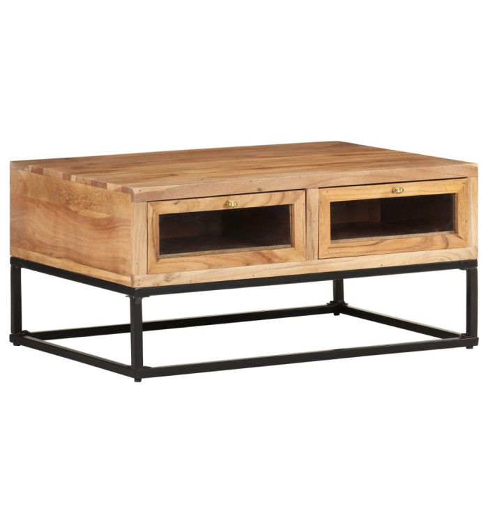 Table basse 90x60x40 cm Bois d'acacia massif | Mobilier & Déco