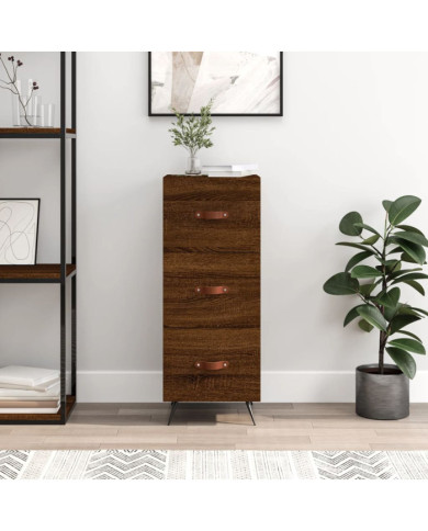 Buffet Chêne marron 34,5x34x90 cm Bois d'ingénierie | Mobilier & Déco