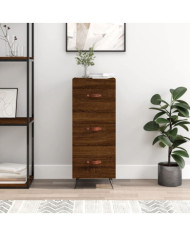 Buffet Chêne marron 34,5x34x90 cm Bois d'ingénierie | Mobilier & Déco
